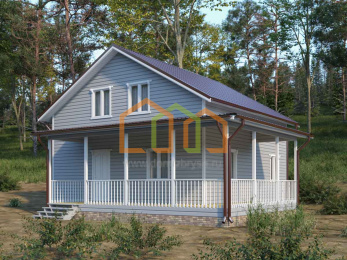 Каркасный дом 10х10